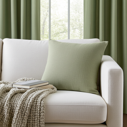 Linen Look Cushion - Glade