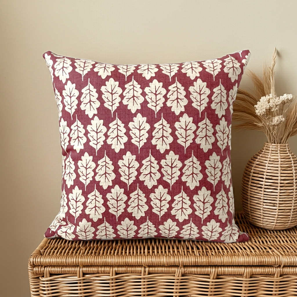 Oak Leaf Cushion - Massai