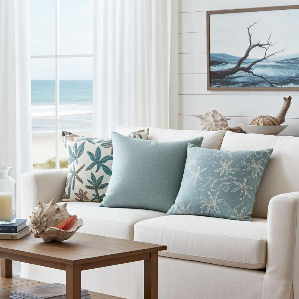 Linen Look Cushion - Spearmint