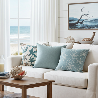 Linen Look Cushion - Spearmint