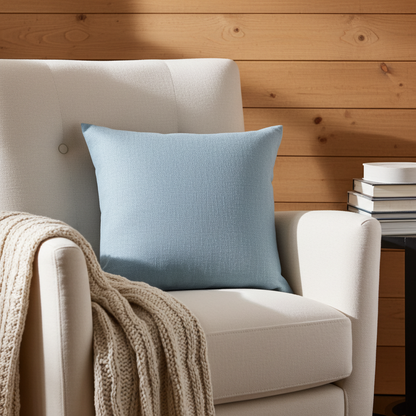 Linen Look Cushion - Atlantic