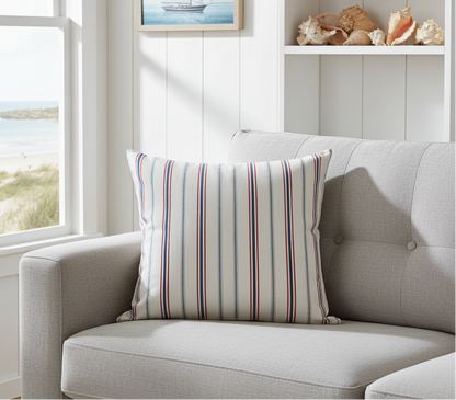 Salcombe Striped Cushion - Multi