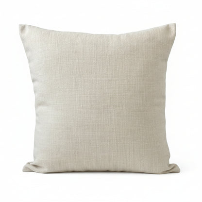 just cushion linen look cushion plain cushion in quality fabric handmade in the uk cream off white cream 18" 20" 22" square