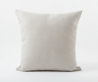 Linen Look Cushion - Pebble
