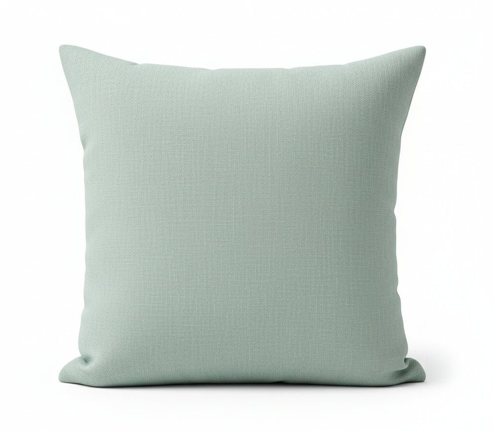 just cushion linen look cushion plain cushion in quality fabric handmade in the uk green blue aqua 18" 20" 22" square