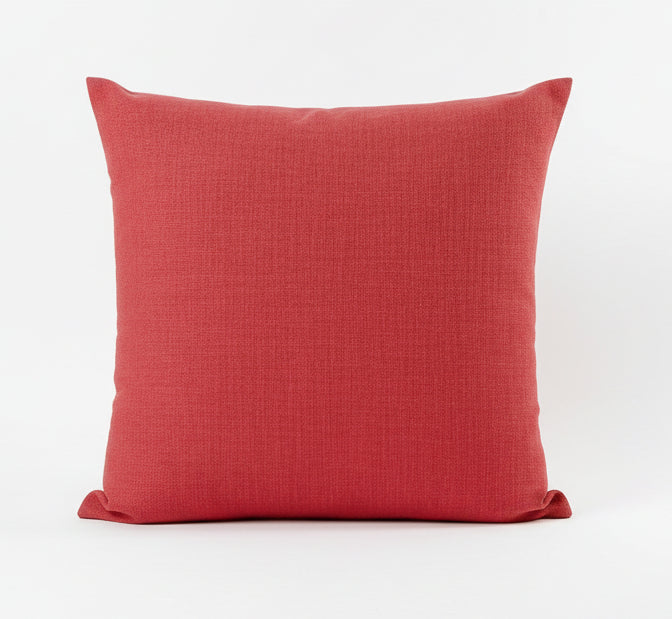 just cushion linen look cushion plain cushion in quality fabric handmade in the uk red 18" 20" 22" square