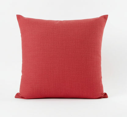 just cushion linen look cushion plain cushion in quality fabric handmade in the uk red 18" 20" 22" square