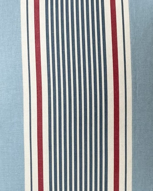 just cushions close up of sail stripe cushion