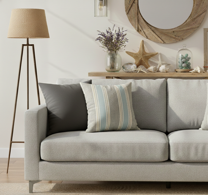 Sail Stripe Cushion - Mineral